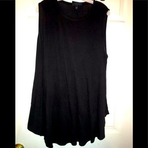 SALE 3/$18 - 
Lane Bryant Black Knit Jersey Sleeveless Tunic Dress 22/24